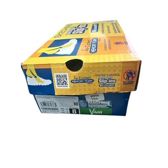 Skechers size 8 Shoes Black Slip-In Reggae Fest Guiding Light 158698 Relaxed Fit - Picture 8 of 8